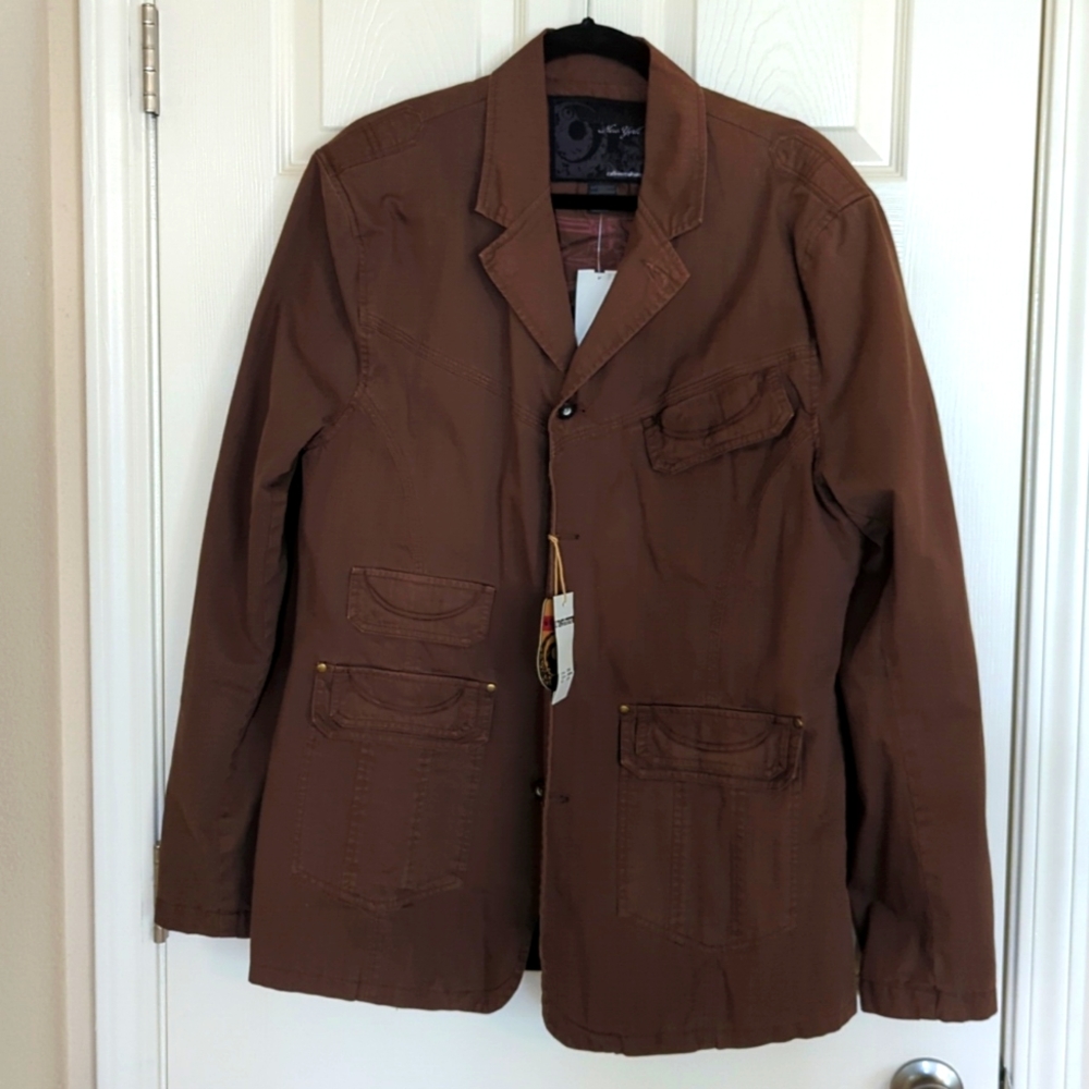 NWT, Caffeine New York, brown, XL blazer